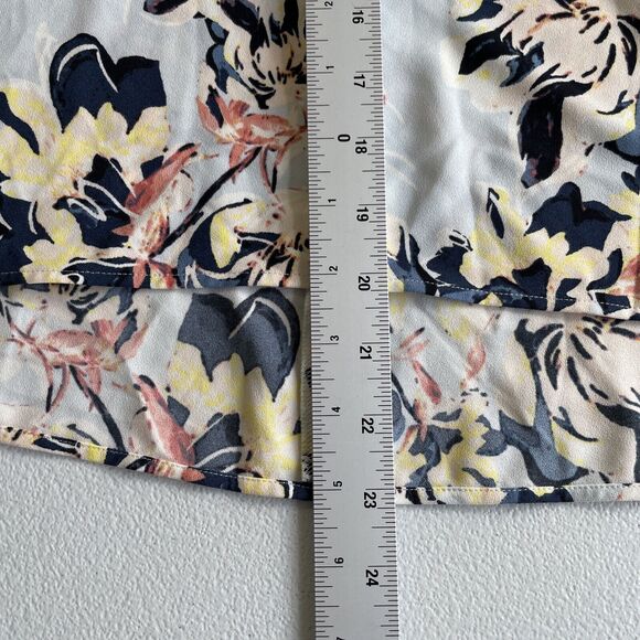 Halogen Womens Floral Print High Neck Top Blouse Shirt Size XS 3/4 Sleeve - Picture 10 of 10